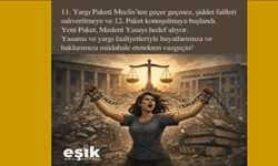 11 bitti sıra 12 de!  EŞİK "Yargı ve Yasama Eliyle Hayatlarımız ve Haklarımız Elimizden Alınıyor"