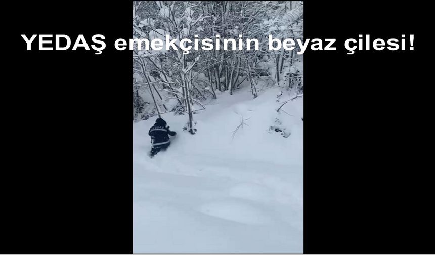 'Halk karanlıkta kalmasın diye...'      YEDAŞ emekçilerinin kış çilesi!