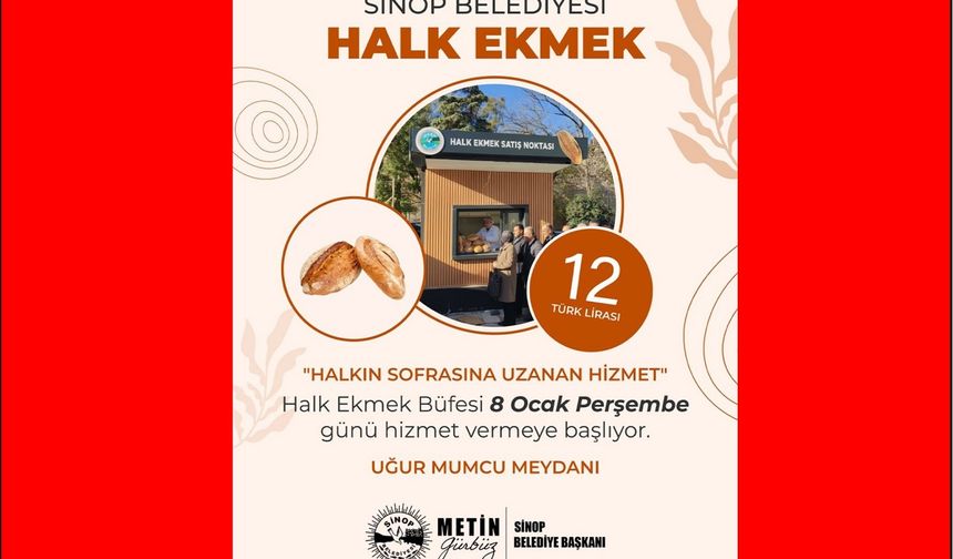 İlk Satış 'Başkan'dan... Halk Ekmek açılıyor...